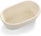 Saint Germain Bakery (10 x 6 x 4 inch) Premium Oval Banneton Basket with Liner - Perfect Brotform Proofing Basket for Making Beautiful Bread