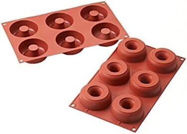 Silikomart Professional SF170 Silicone Mold, Donuts