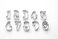 Fox Run Number Cookie Cutter Set, Silver