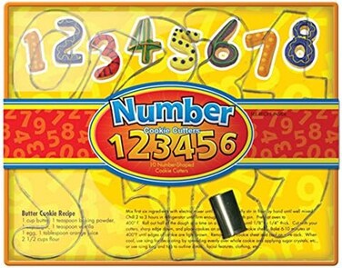 Fox Run Number Cookie Cutter Set, Silver