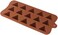 X-Haibei Mini Pyramid Ice Cube Chocolate Candy Cookies Tray Soap Silicone Mold 15-cavity