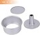 Dealglad Angel Food Cake Pan, 6 inch Aluminum Round Chiffon Cake Mold Baking Tins with Removable Bottom