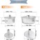 Dealglad Angel Food Cake Pan, 6 inch Aluminum Round Chiffon Cake Mold Baking Tins with Removable Bottom