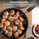 T-fal Tefal Ultimate Hard Anodized Nonstick Fry Pan with Lid 12 Inch Thermo-Spot Heat Indicator, Cookware, Pots and Pans, Dishwasher Safe Black