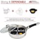 Modern Innovations Egg Poacher Pan Set with 4 Nonstick Large Egg Poaching Cups, Stainless Steel Frying Pan, Silicone Handle, Glass Lid, Removable Tray Insert and Bonus Spatula