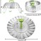 Consevisen Vegetable Steamer Basket for Cooking Food, Stainless Steel Veggie Steam Basket for Pot, Folding Expandable Steaming Insert with Extendable Handle Fits Various Size Pot, 5.1" to 9