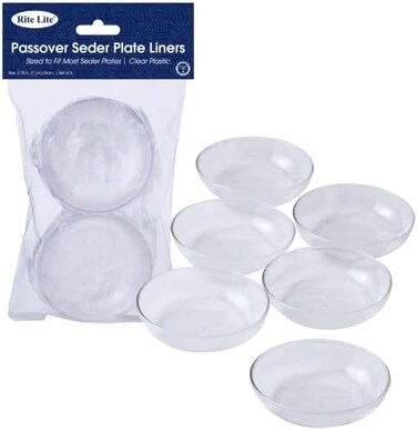 رايت لايت بطانات اطباق دائرية من لاينرز - مجموعة من 6 اكواب