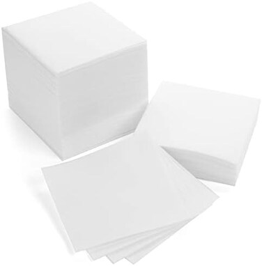 ايه اتش اميريكان هومستيد مناديل كوكتيل - مناديل مشروبات / بار للاستعمال مرة واحدة - مناديل مربعة تشبه الكتان الابيض - صديقة للبيئة وقابلة للتحلل - للاستخدام اليومي والحفلات او الزفاف 4.75 انش × 4.75