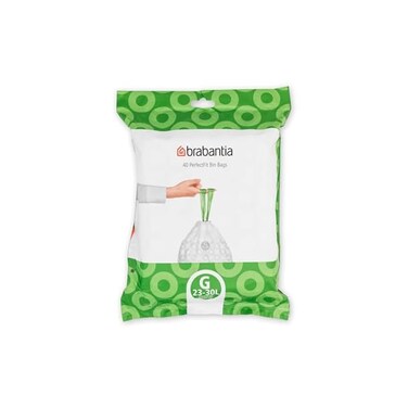 عبوة اكياس النفايات من برابانتيا، مقاس جي، 23-30 لتر - 40 كيس