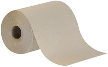 مناشف ورقية مغلفة بغلاف صلب من جورجيا باسيفيك 26008، بكرة 20 سم × 110 متر، بني، كيس بولي محمي (لفة واحدة بطول 110 متر)