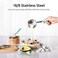 U-Taste Measuring Cups : 18/8 Stainless Steel Measuring Cups and Spoons Set of 10 Piece, Upgraded Thickness Handle(Aqua Sky)
