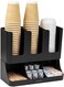 Mind Reader 'Flume' 6 Compartment Condiment &amp; Cups Organizer 13.5 x 4.30 x 12 UPRIGHT6Black