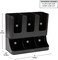 Mind Reader 'Flume' 6 Compartment Condiment &amp; Cups Organizer 13.5 x 4.30 x 12 UPRIGHT6Black