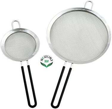 NEWLINE NY Kitchen Tools Set Mesh Strainers 2 Pcs Stainless Steel