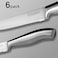 isheTao Steak Knives, Steak Knife Set of 6, 4.5 inches Steak Knife, Dishwasher Safe High Carbon Stainless Steel Steak Knife, Silver