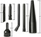 WORKSHOP Wet/Dry Vacs Multi-Fit Wet Dry Vacuum Accessories VT1215 Micro Cleaning Kit Attachments For Compact Shop Vacuum, Black, 1 pack