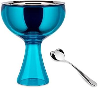 Alessi Big Love Bowl+Spoon, Blue