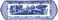 Portmeirion Home &amp; Gifts Small Tray, Blue &amp; White