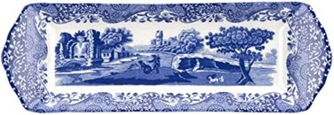 Portmeirion Home &amp; Gifts Small Tray, Blue &amp; White
