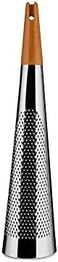 Alessi "Todo" Giant Cheese And Nutmeg Grater in Steel And Wood, Silver