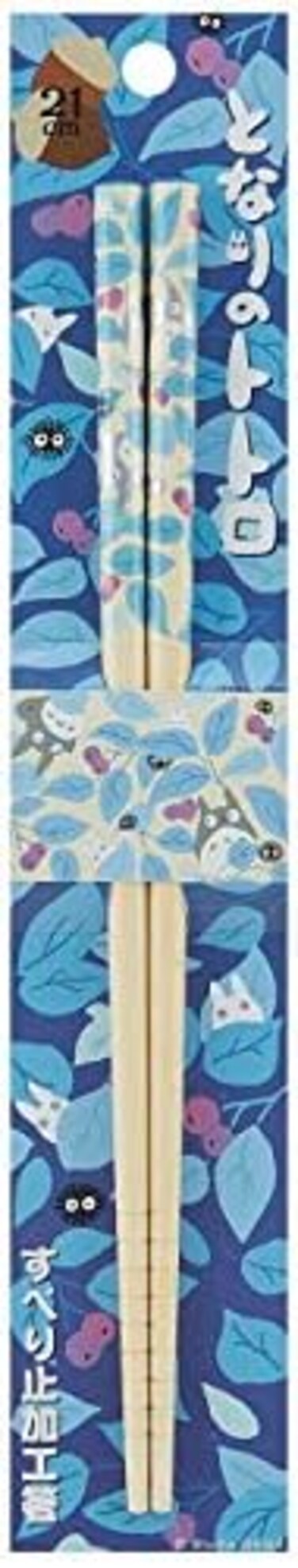 My Neighbor Totoro: عصا تناول الطعام المصنوعة من الخيزران - قبضة مضادة للانزلاق لسهولة الاستخدام - تصميم ياباني أصلي - خفيفة الوزن ومتينة ومريحة (صواميل الشجرة)