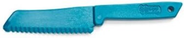 Fox Run Bakeware Buddy Knife, food grade safe plastic kitchen knife,1 x 8 x 0.5, Blue, 4-Inch Blade