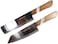 KIWI Knife Cook Utility Cooking Knives Cutlery Steak Wood Handle Kitchen Tool Sharp Blade 6.5'' Stainless Steel 1 set (2 Pcs) (No.171,172)