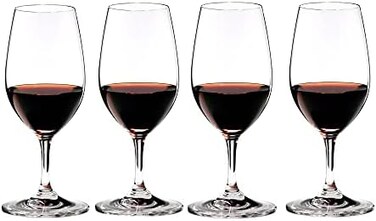 ريدل كوب نبيذ كريستال بورص من بار فينوم، مجموعة من 4 قطع