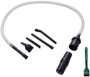 EZ SPARES 7 Pieces Micro Vacuum Attachment 7 Piece Keyboard Crevice Cleaning Tool Brush Kit