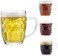 Chefcaptain Dimple Stein Beer Mug - 19 Oz (4 Pack)