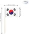 mflagperft South Korea Flag Korean Small Toothpick Mini Stick Flags Decorations (100 pcs)