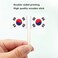 mflagperft South Korea Flag Korean Small Toothpick Mini Stick Flags Decorations (100 pcs)