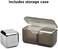Rabbit Whiskey and Beverage Jumbo Chilling Stones Set, Chrome