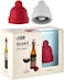 Monkey Business Beanie Cap Silicone Bottle Stopper, Set of Two, Novelty Cork Replacement, Beverage and wine Keeper, (Blue/Gray; Red/Gray; See Color Options)