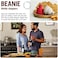 Monkey Business Beanie Cap Silicone Bottle Stopper, Set of Two, Novelty Cork Replacement, Beverage and wine Keeper, (Blue/Gray; Red/Gray; See Color Options)