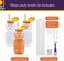 Special Supplies Honey Bear Straw Cup Long Straws, 3-Pack Squeezable Therapy and Special Needs Assistive Drink Container, Spill Proof and Leak Resistant Lid