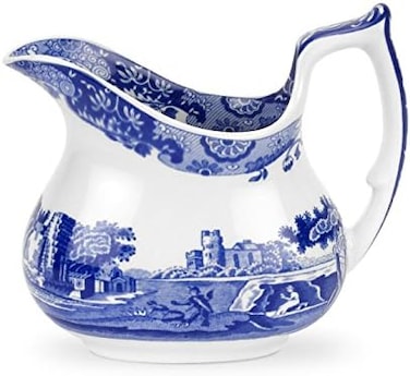 Portmeirion Home &amp; Gifts Cream jug, ceramic, Blue, White