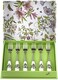 Portmeirion Home &amp; Gifts 6-Piece Pastry Fork, Porcelain, Multi-Colour, 1 x 1 x 15 cm