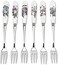 Portmeirion Home &amp; Gifts 6-Piece Pastry Fork, Porcelain, Multi-Colour, 1 x 1 x 15 cm