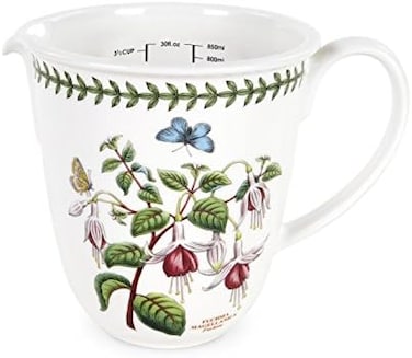 Portmeirion Home &amp; Gifts Measuring Jug, Porcelain, Multi-Colour, 13 x 19 x 15 cm