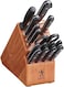 HENCKELS Classic Razor-Sharp 16-Piece Knife Block Set, Chef Knife, Bread Knife, German Engineered Informed by 100+ Years of Mastery