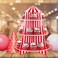 Super Z Outlet 3 Tier Cupcake Foam Stand with Circus Carnival Tent Design for Desserts, Birthdays, Decorations