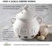 Fox Run Garlic Storage, 5.25" Keeper, White