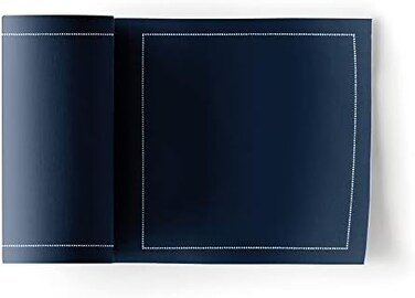 MY DRAP Cocktail Napkin 11x11cm of Cotton in Cotton, Blue