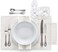 MY DRAP 50 Units Per Roll Cocktail Napkins, Linen, White, 11cm x 11cm