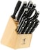 HENCKELS Forged Premio Knife Block Set, 17 Piece, Black