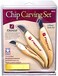 FLEXCUT KN115 Carving Knives, Chip Carving Set, High Carbon Steel Blades, Ergonomic Ash Handle, Set of 3