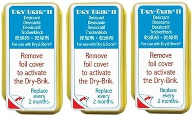 Dry &amp; Hearing Aid Supply Shop Zephyr Replacement Desiccant Dri Brik (3 Pack)