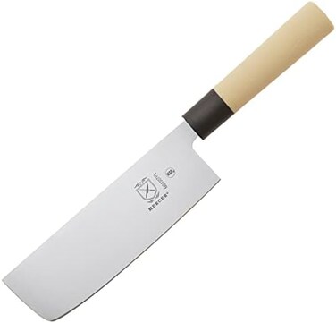 Mercer Culinary Asian Collection Left Handed Yanagi Sashimi Knife with NSF Handle 7 Inch Nakiri Vegetable Knife Brown M24307PL