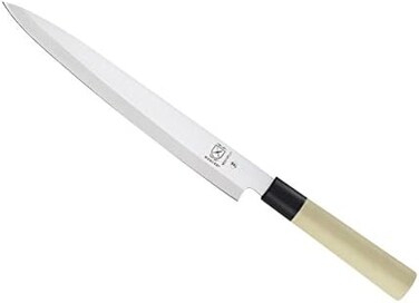 Mercer Culinary Asian Collection Left Handed Yanagi Sashimi Knife with NSF Handle 10 Inch Left Handed Yanagi Sashimi Knife Brown M24010PLLH